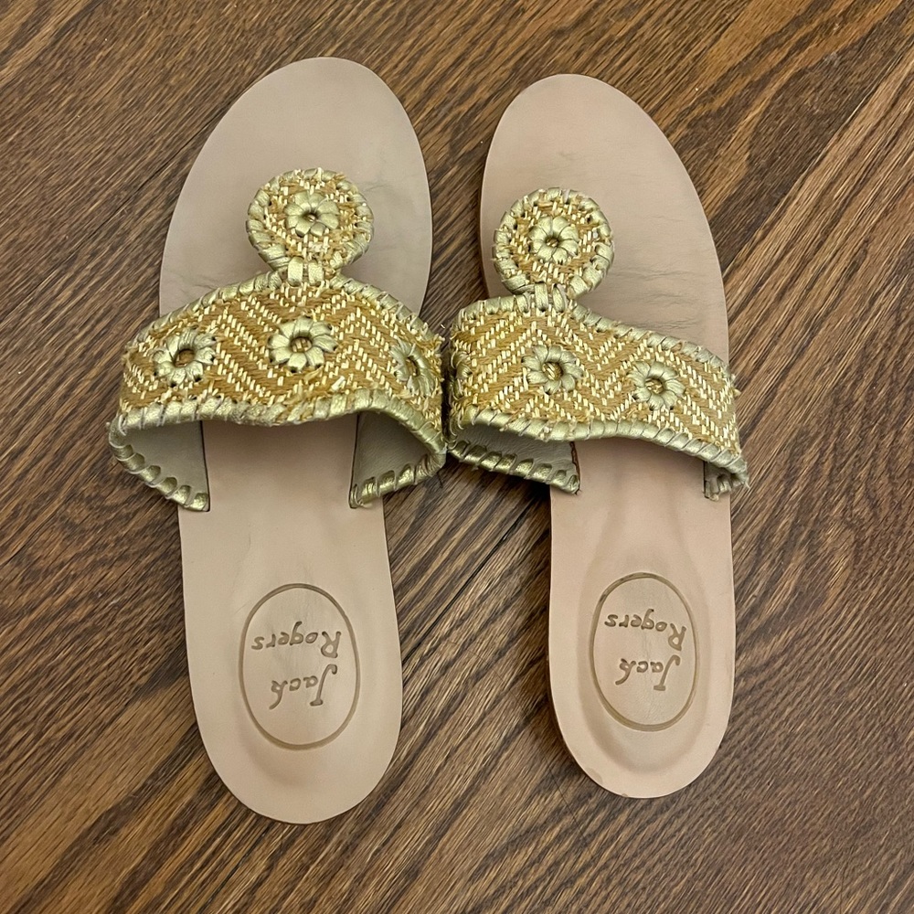 Jack Rogers Capri Raffia Sandals